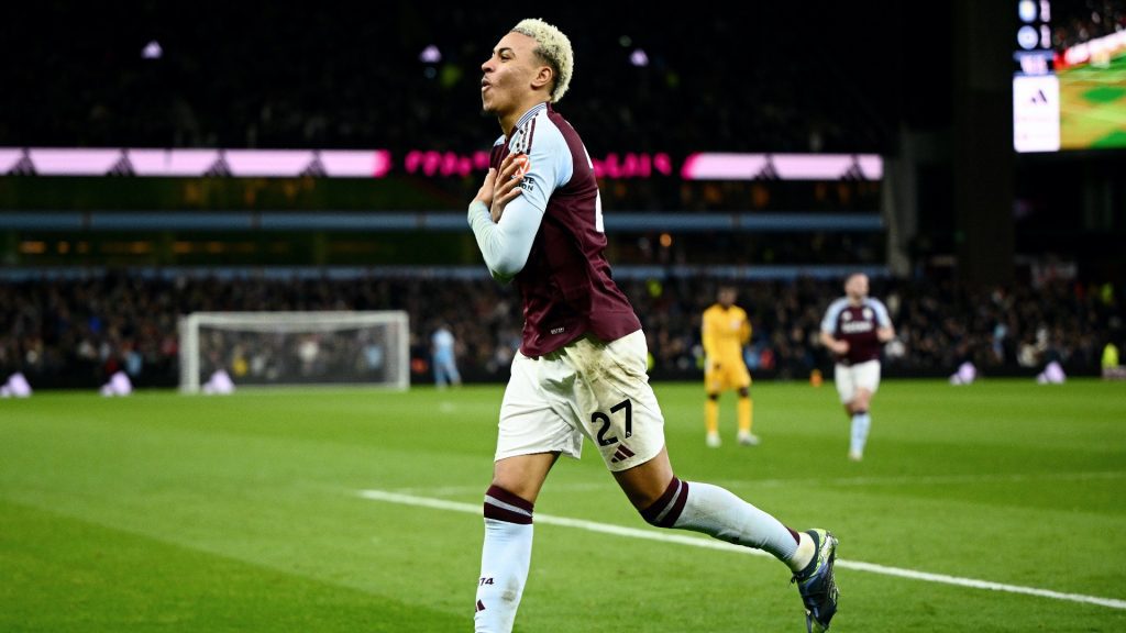 morgan rogers aston villa fc v brighton and hove albion fc premier league 2024